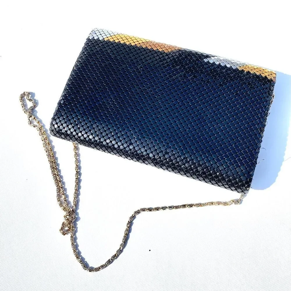 Vintage 80s Metal Mesh Cocktail Bag in Wonderful Condition